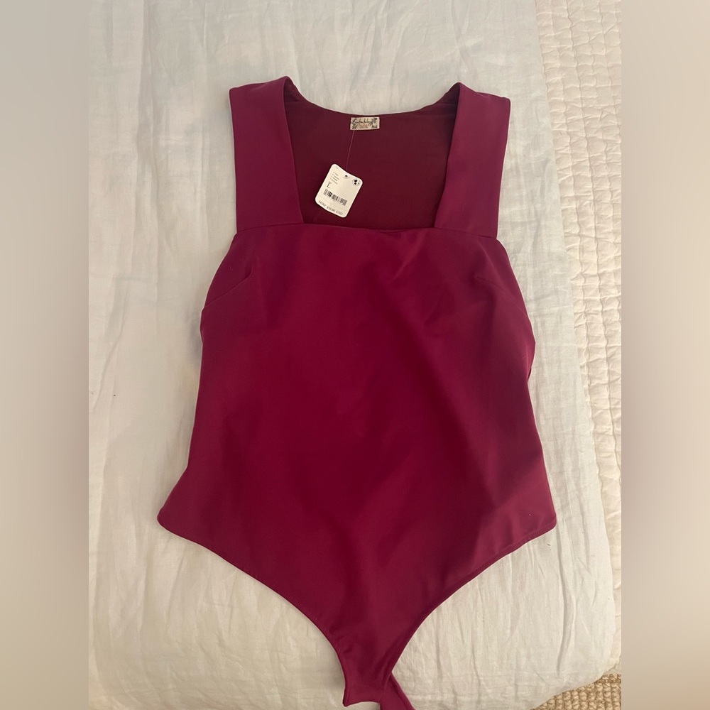 Free People Magenta Bodysuit